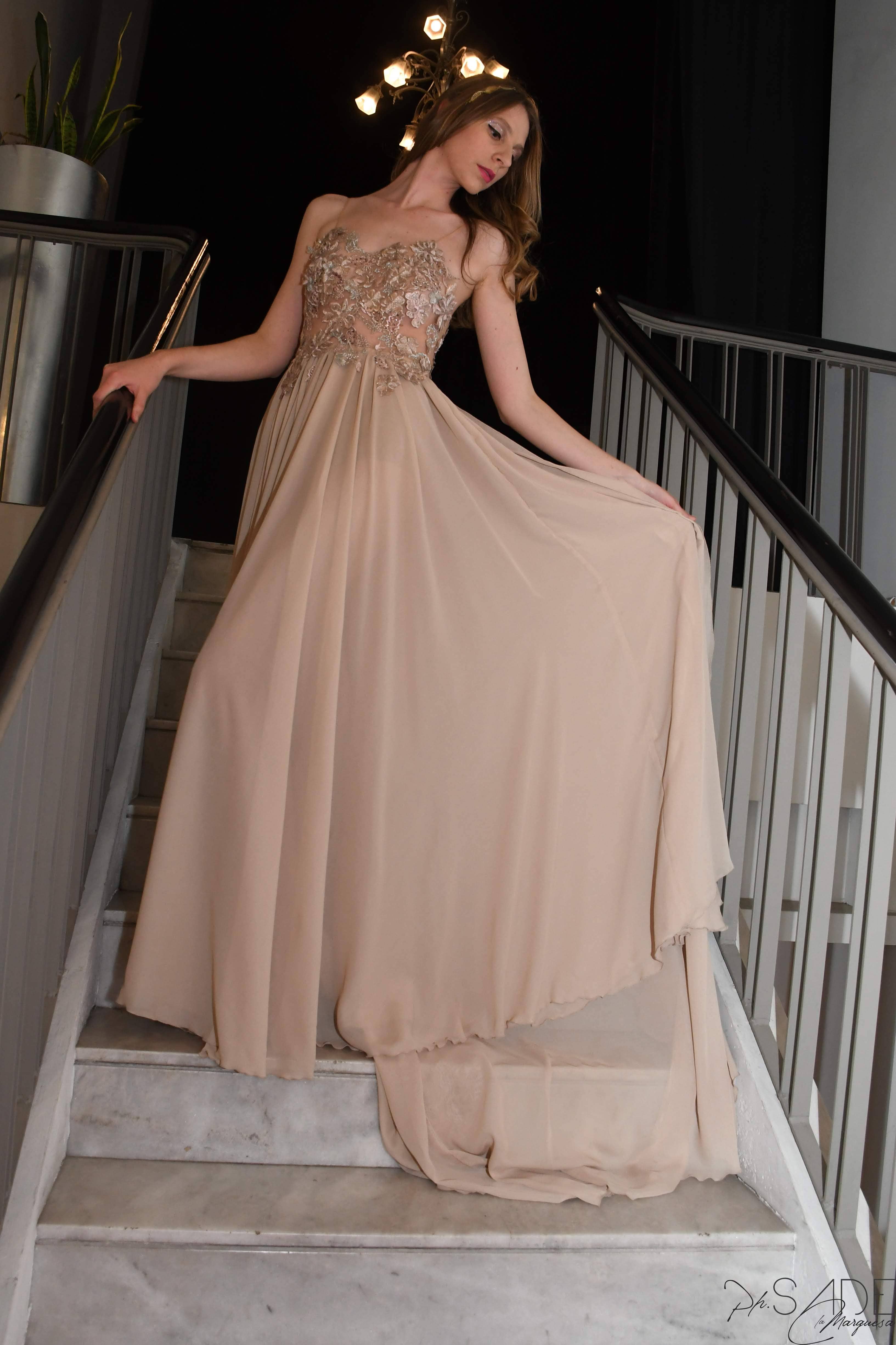 vestido de fiesta rosario