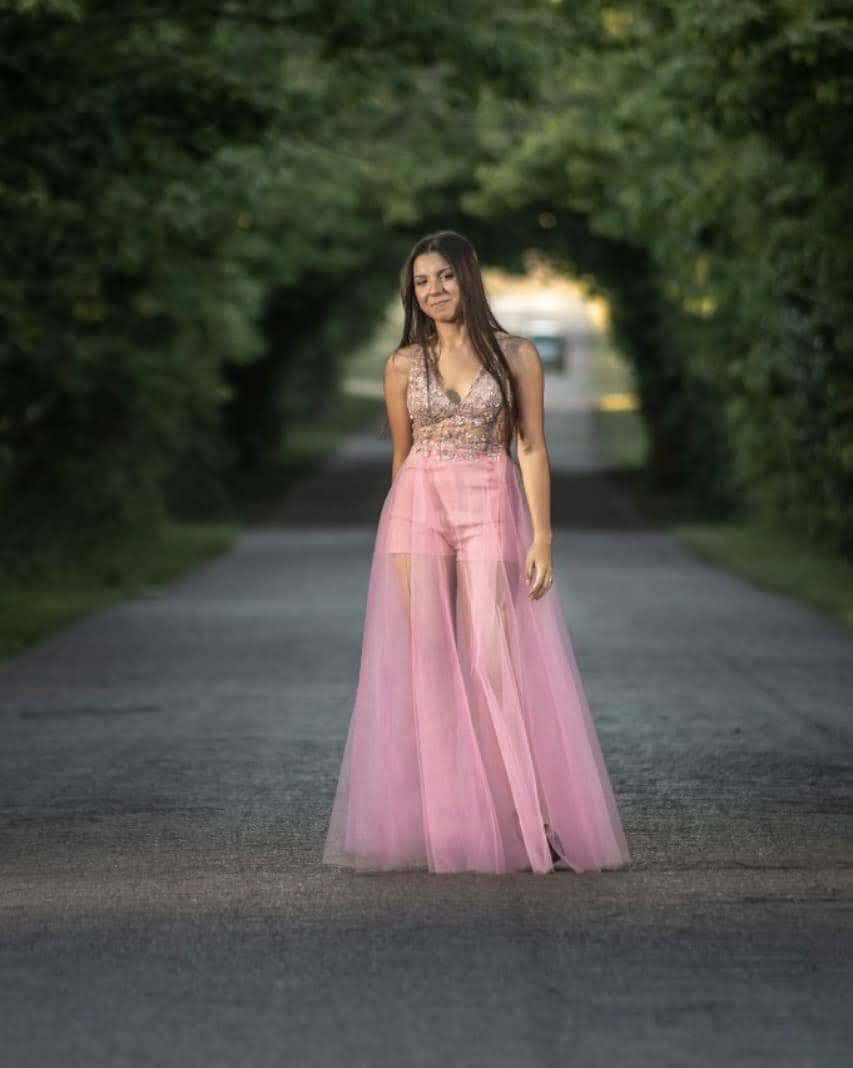 Vestido de quinceañera color rosa